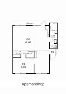CONTENTO SOUTH【404号室】の間取り