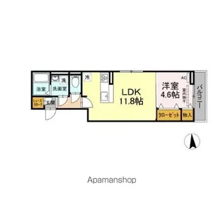 フェリーチェ【3階】の間取り