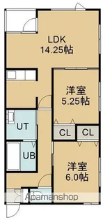 リヴェール深堀【3階】の間取り