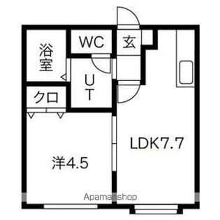 ノースカルム北32条【103号室】の間取り