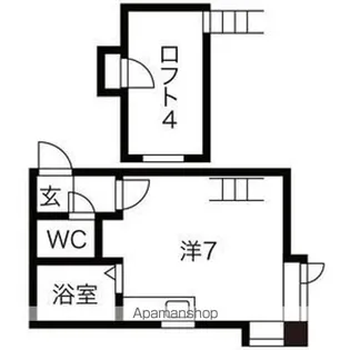 クリエイト北28条II【2階】の間取り