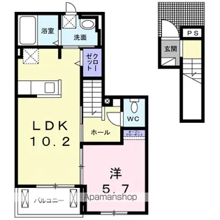 フェリシタ【2階】の間取り