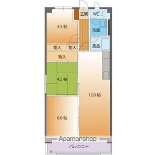 フェアリーライトⅡ【203号室】の間取り