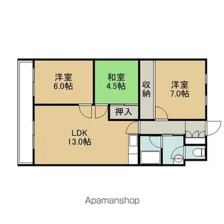 クリスタルヒルズ【301号室】の間取り