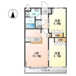 フォル・フリーデ【2階】の間取り