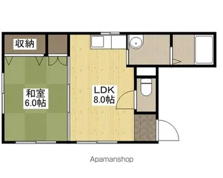 西本舟入南ビル(広成堂ビル)【2階】の間取り