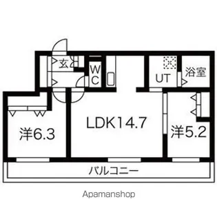 CreaResidence元町【2階】の間取り