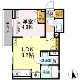 セレスティア前野町【2階】の間取り