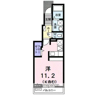 メイビオーラⅢ【1階】の間取り