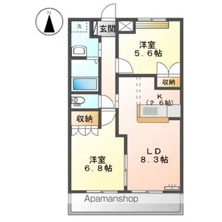 菜園−SAIEN−【2階】の間取り
