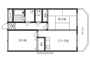 カーサイナガワ【302号室】の間取り