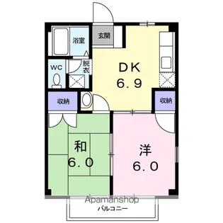 広島県尾道市御調町丸河南【アパート】の間取り