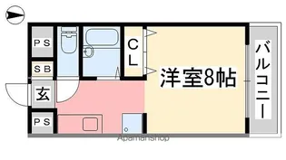 カーサエルマール【605号室】の間取り