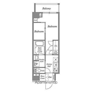ACP RESIDENCE 亀戸【6階】の間取り