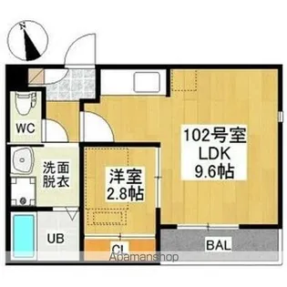 Grandtic sunmaison池下【1階】の間取り