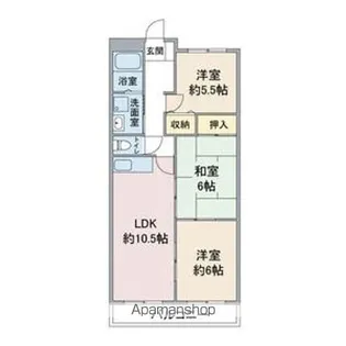 グランシャリオ【5階】の間取り