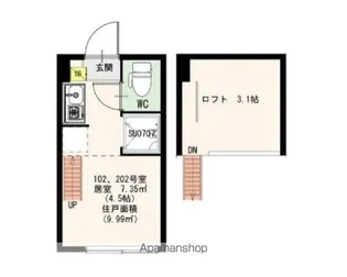 ラ・フォレスタ【202号室号室】の間取り