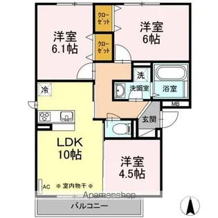 ファミール【3階】の間取り