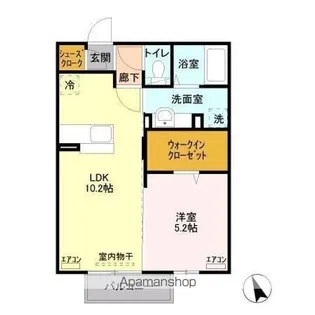 サニーコーポ【2階】の間取り