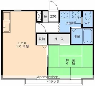 サンガーデン星岡【B201号室】の間取り