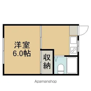 第2コーポ東建【8号室】の間取り