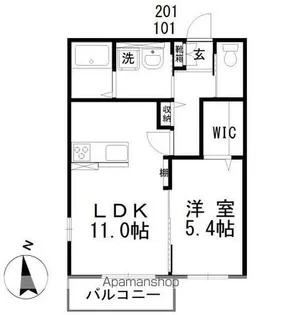 プラムツリー【2階】の間取り