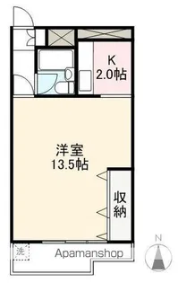 藤塚コーポラス704号【704号室】の間取り