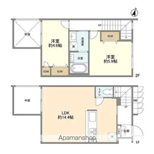 Nemo柿の木坂【1階】の間取り