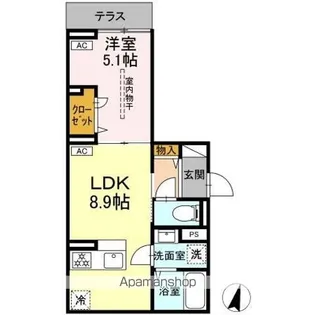 セレスティア小豆沢【1階】の間取り
