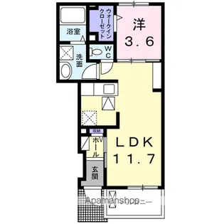 BEST HOUSE Ⅲ C【1階】の間取り