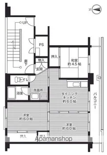 ビレッジハウス小浜2号棟【506号室】の間取り