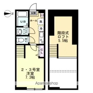 フェリース横濱白楽【1階】の間取り