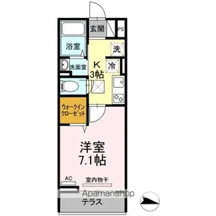 メゾン・ド・キャトルⅦ【1階】の間取り