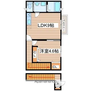 ジョア【2階】の間取り