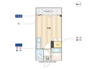 プレアール福工大前【5階】の間取り