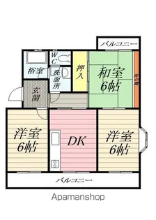 マンションひまわり【2階】の間取り