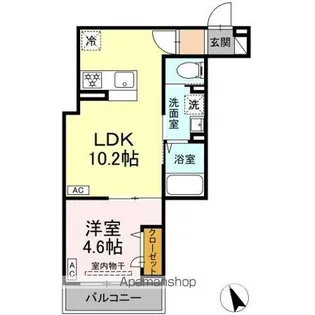 セレスティア皿沼【3階】の間取り