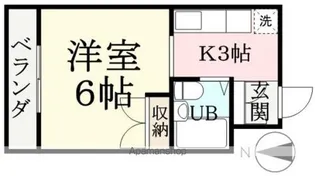 四ツ居エンビイハイツ【204号室】の間取り