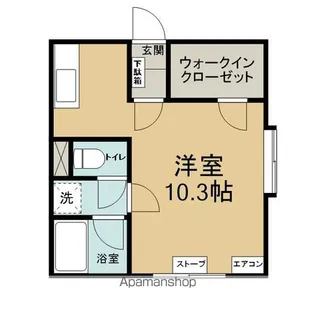 フレンドリー卸町3号館【206号室】の間取り