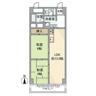 秀和志村城山レジデンス【3階】の間取り