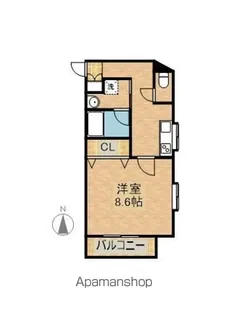 エアフォルク恒久【1階】の間取り