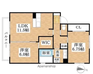 リバーベル【2階】の間取り
