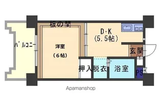 ロイヤルクレスト【201号室】の間取り