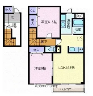 グリーンウッズ【2階】の間取り