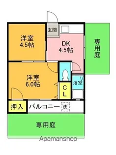 ハイツ桜台(西)【1階】の間取り