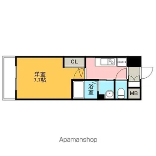 リバーコート砂田橋【2階】の間取り
