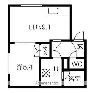 小室マンション【3階】の間取り