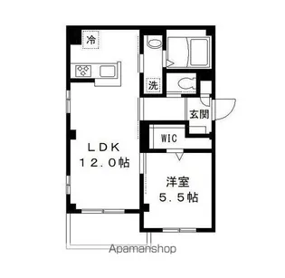 カリテシア【401号室号室】の間取り
