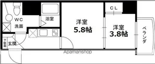 S−FORT西宮【7階】の間取り