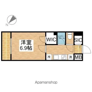 愛知県名古屋市中区千代田2丁目【マンション】の間取り